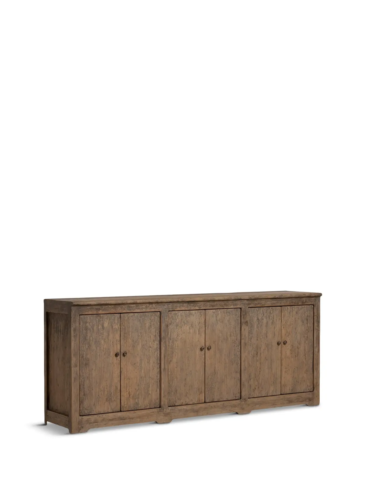 Quinta Brown Pine Wood 6 Door Cabinet 1