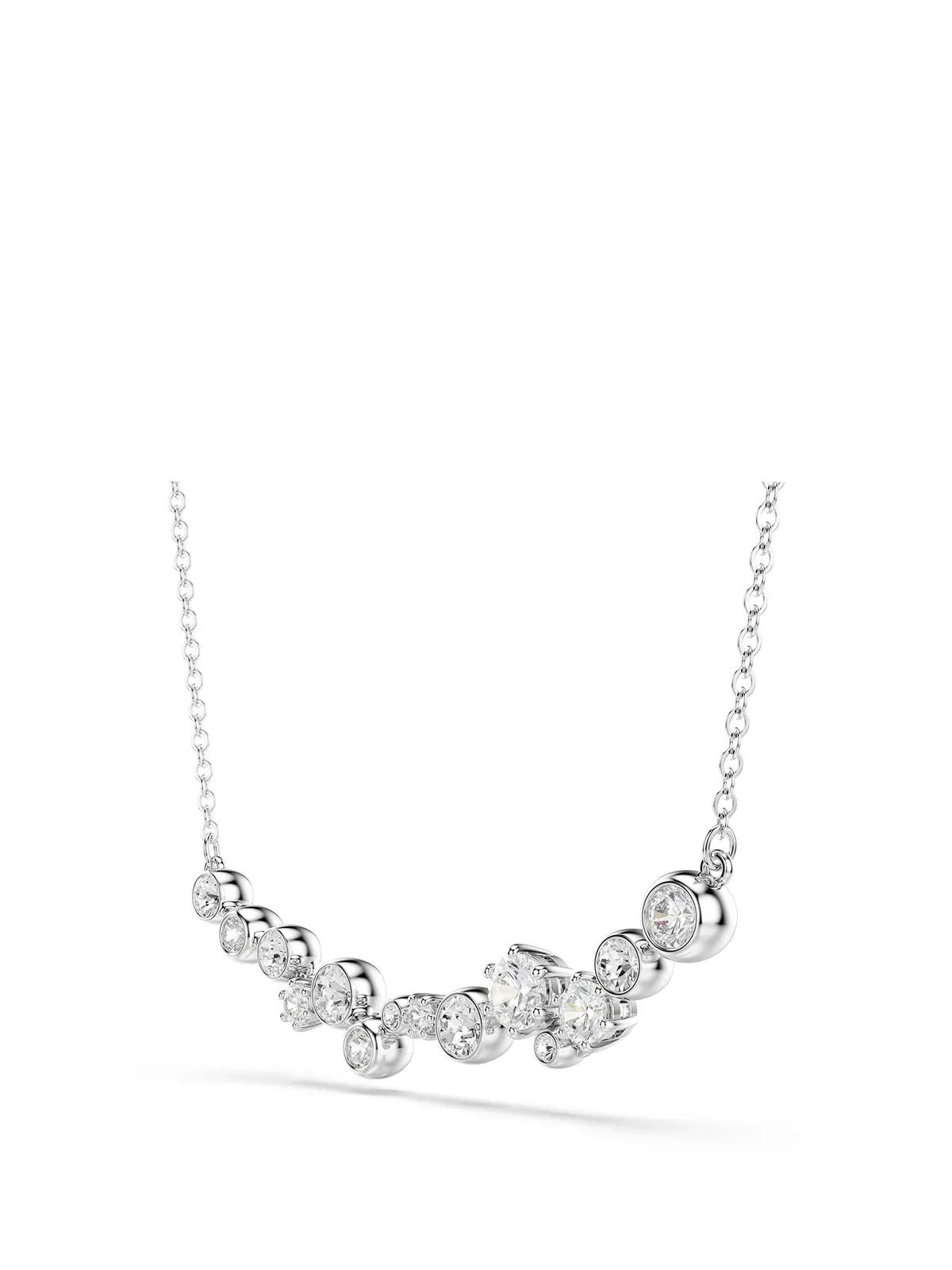 Constella Crystal Pendant Necklace Silver 1