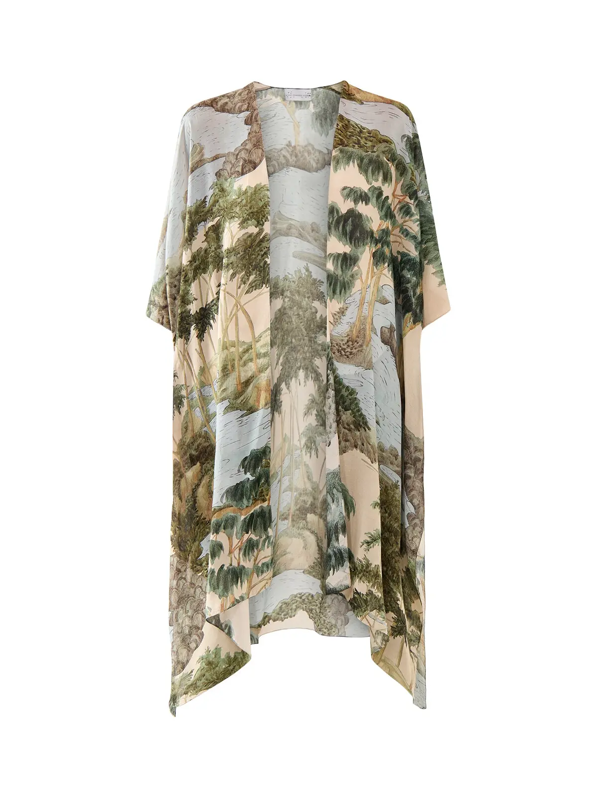 Rivers And Trees Natural Throw 1