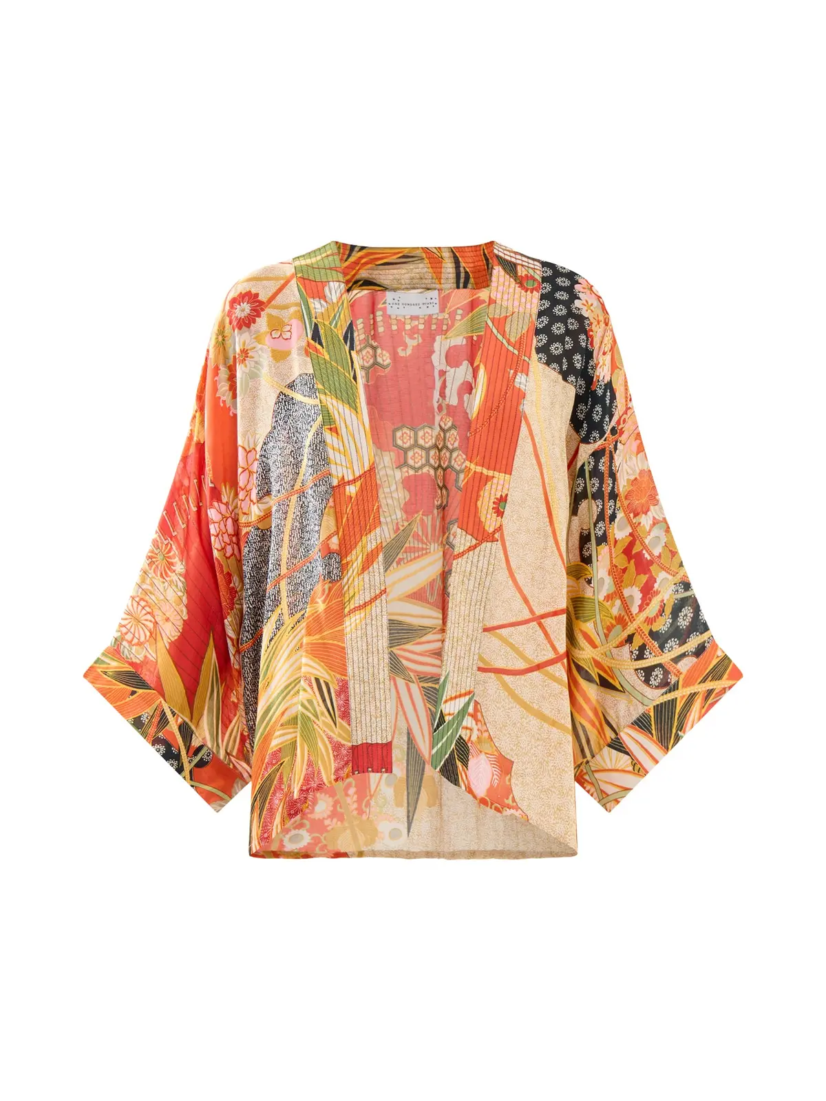 Fans Scarlet Short Kimono 1