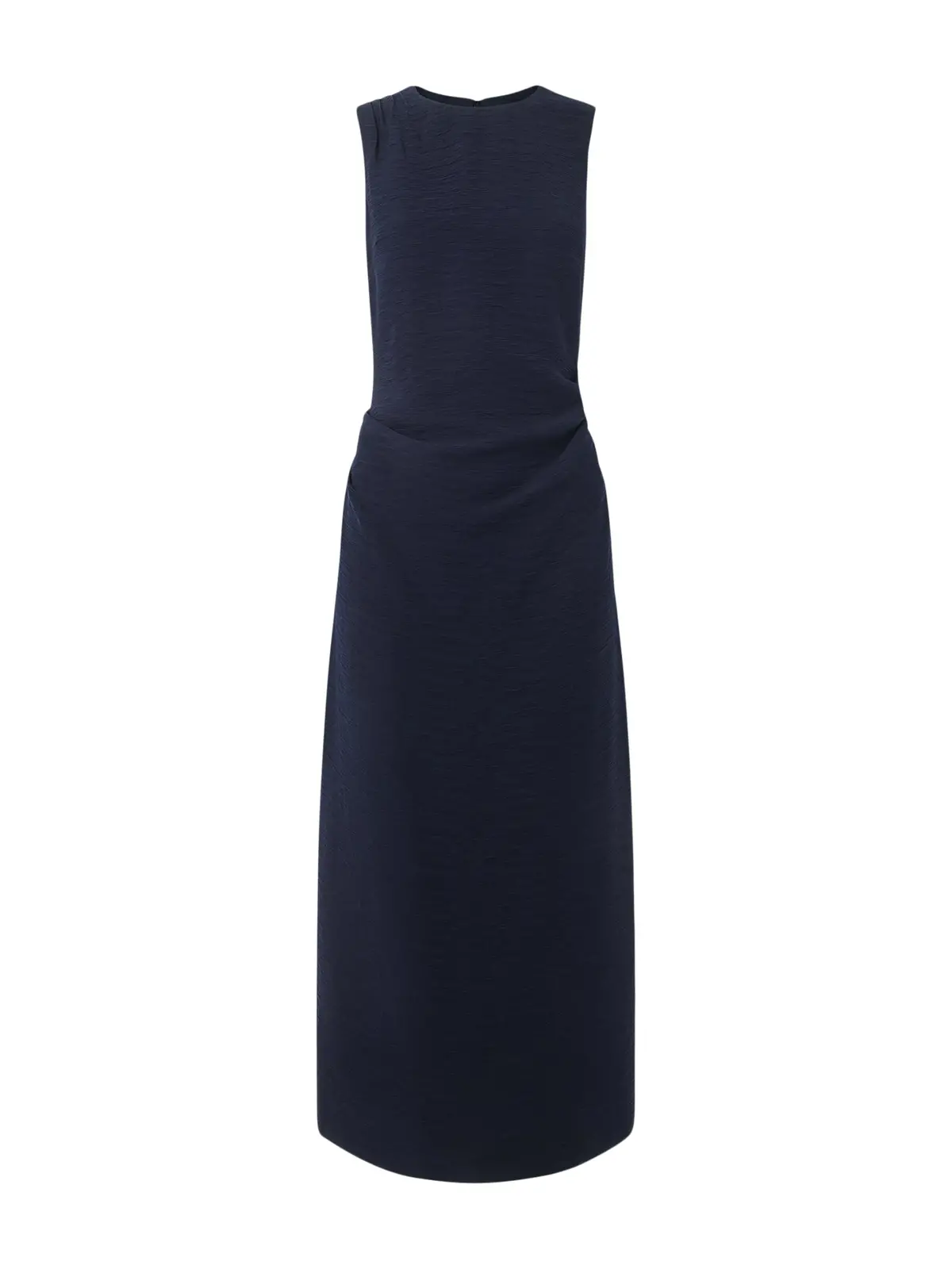 Navy Nora Textured Midi Dress 1