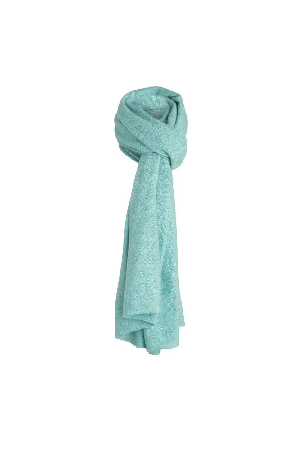 Cashmere Knit Throw/Scarf - Aqua 1