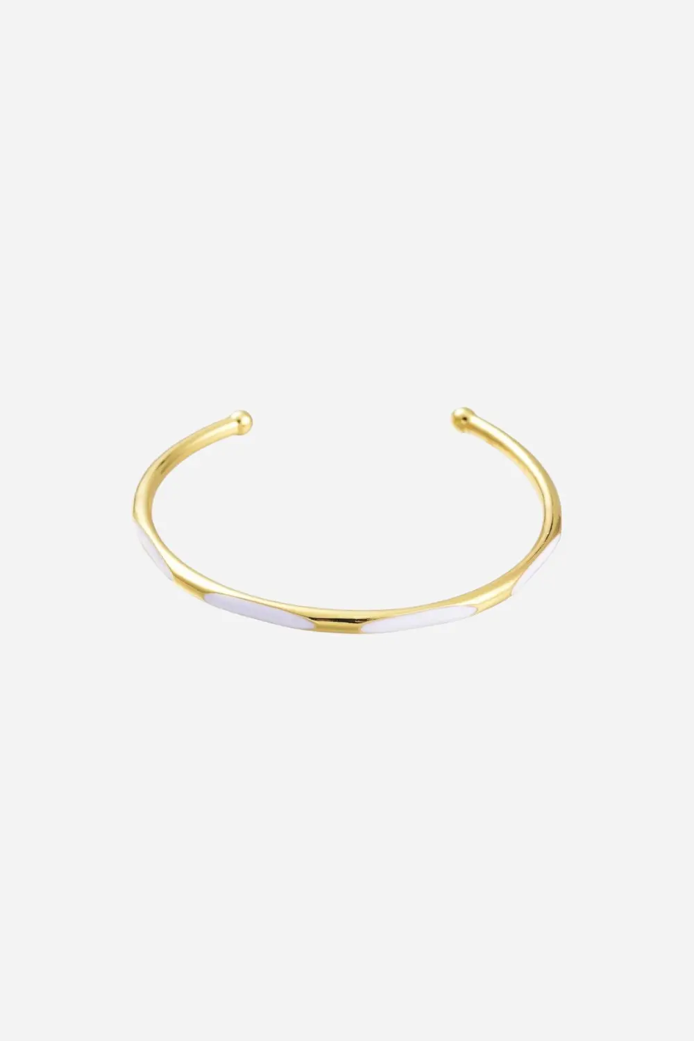 Farrah B Admired Cuff Bracelet In White 1