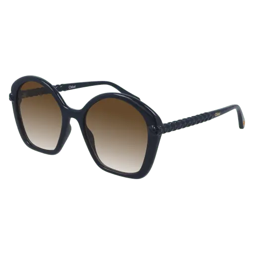 Chloe Blue Sunglasses With Brown Gradient Lenses 1