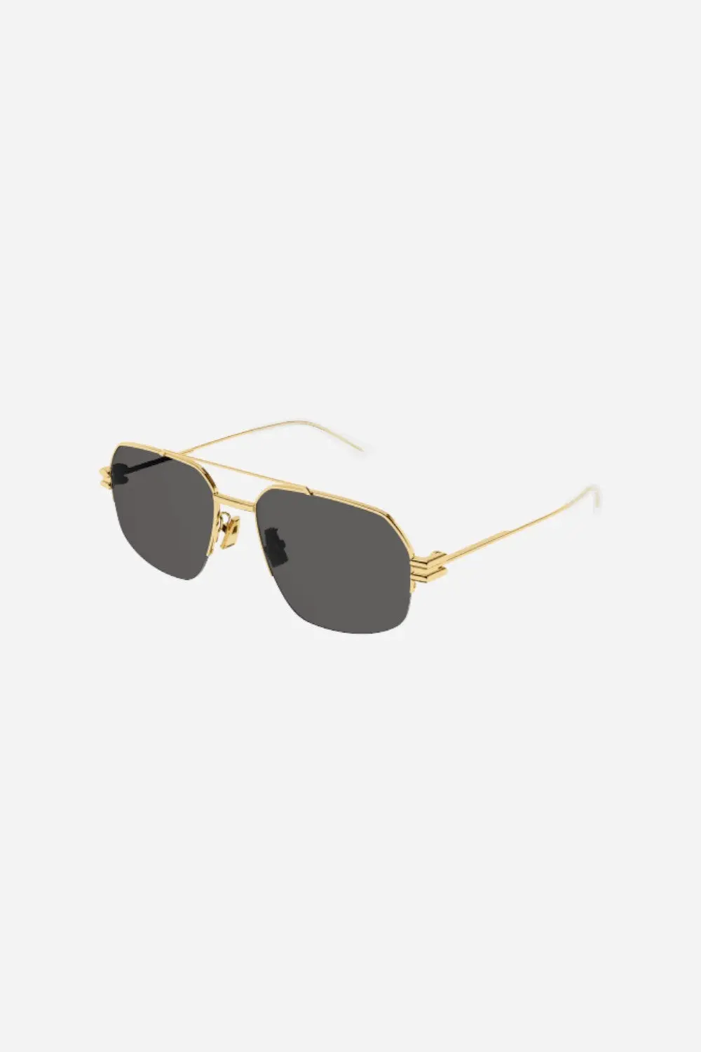Bottega Veneta Gold Sunglasses With Gray Lenses 1