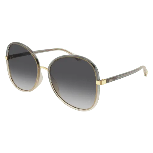 Chloe Gray Sunglasses With Gray Gradient Lenses 1