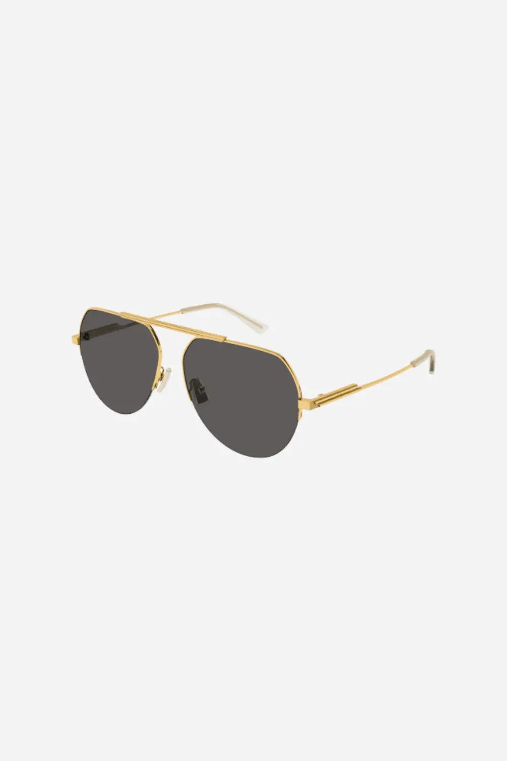 Bottega Veneta Minimalist Sunglasses In Black/Gold 1