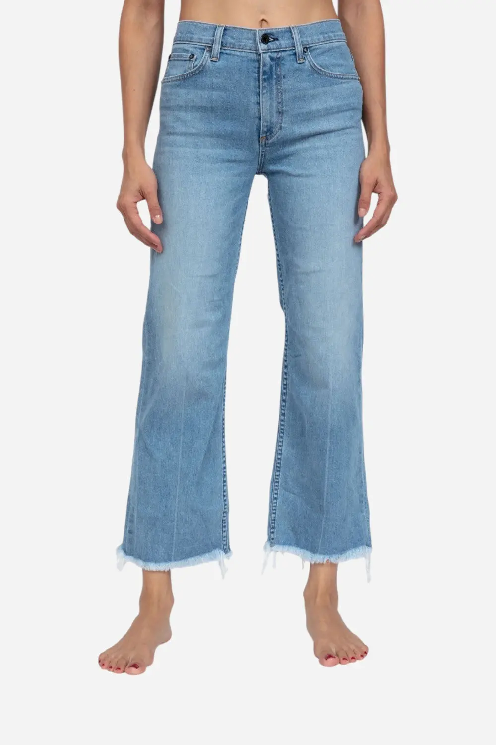 Askkny Crop Wide Leg In Keel Over 1