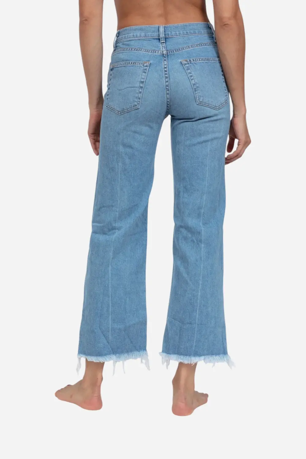 Askkny Crop Wide Leg In Keel Over 3
