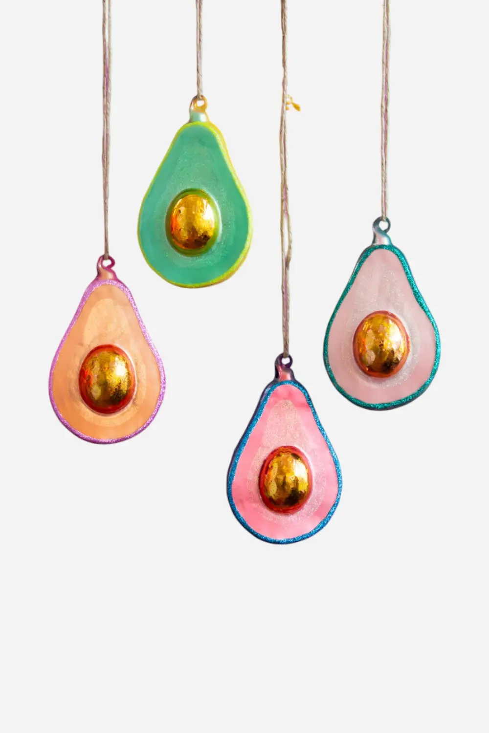 Absolutely Avocado Ornament In Peach 1