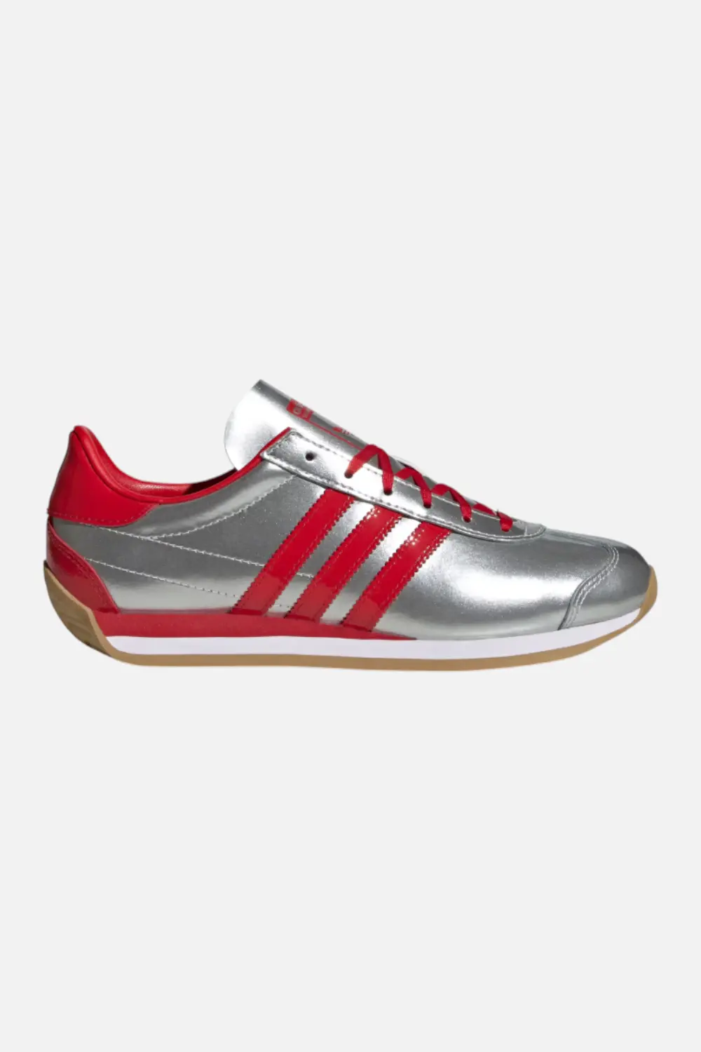Adidas Women's Country Og In Silver Metallic & Better Scarlet 1