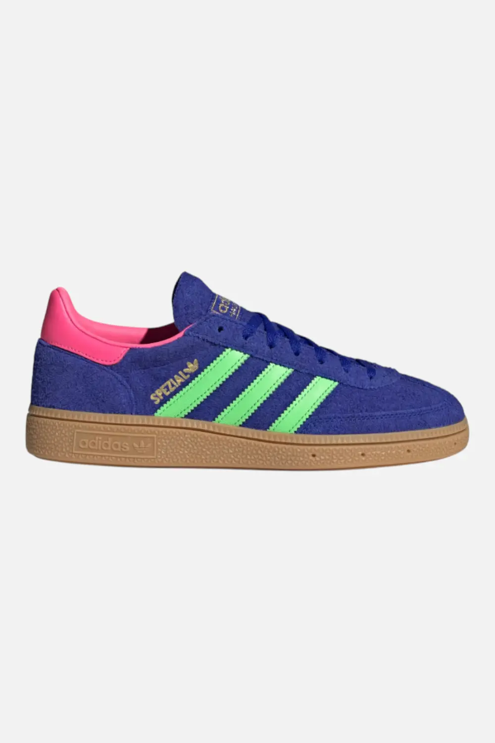 Adidias Women's Handball Spezial In Lucid Blue And Lime Burst 1