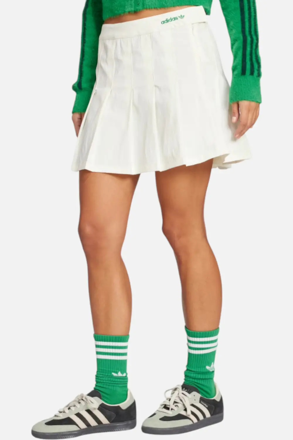 Adidas Women's Pleated Skirt In Off White 1