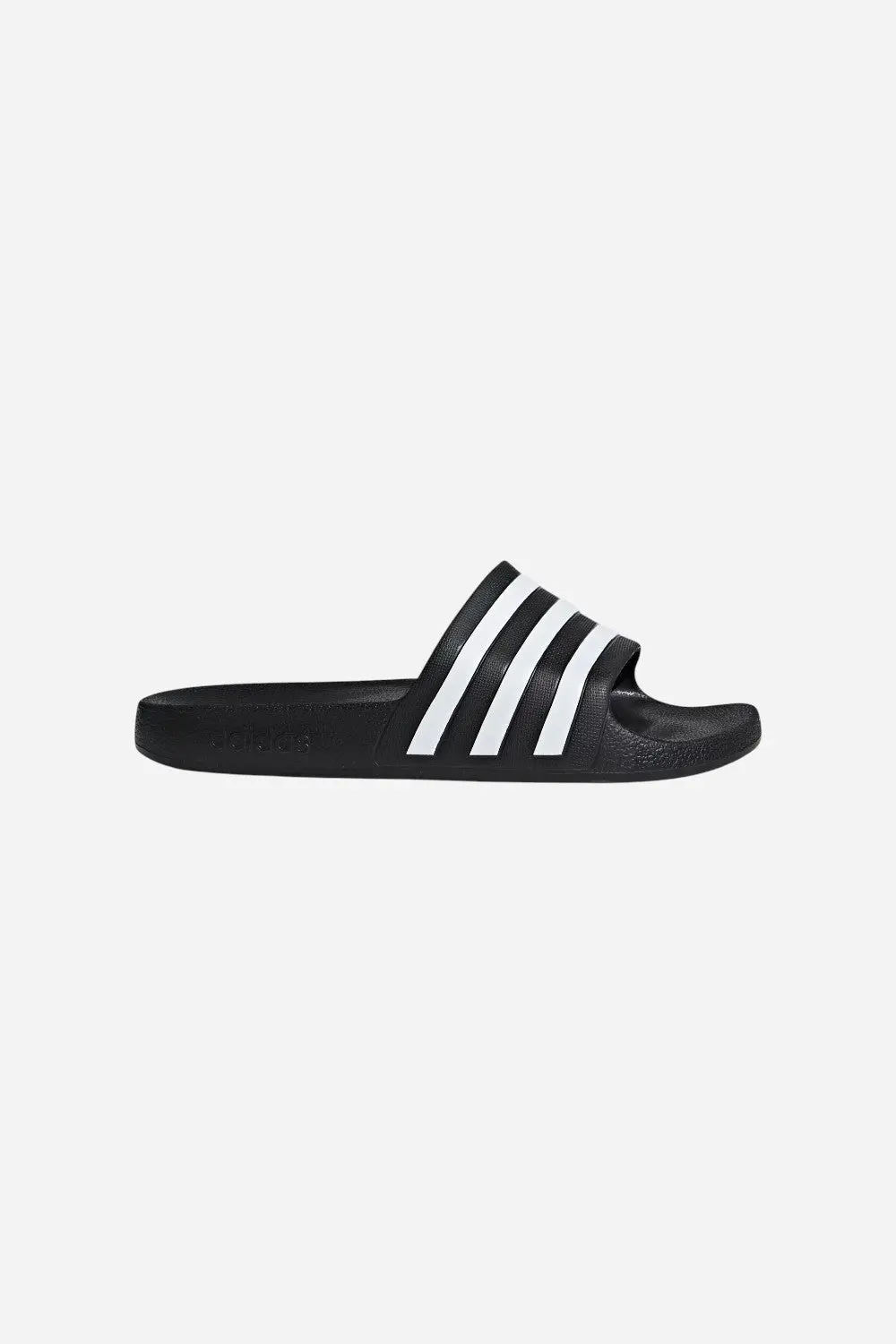 Adidas Men's Black & White Adilette Aqua Slides 1