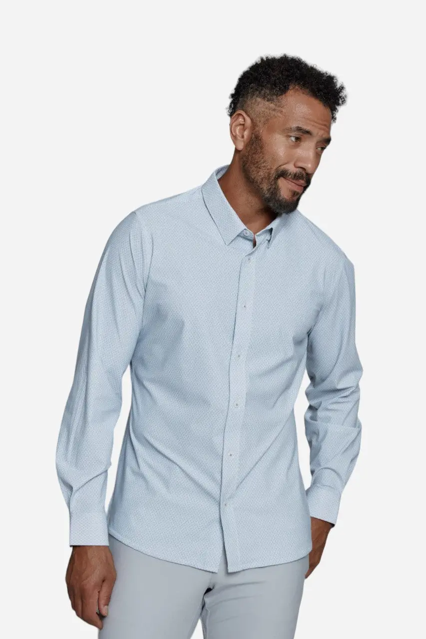 7 Diamonds Adler Long Sleeve Shirt In Light Grey 1