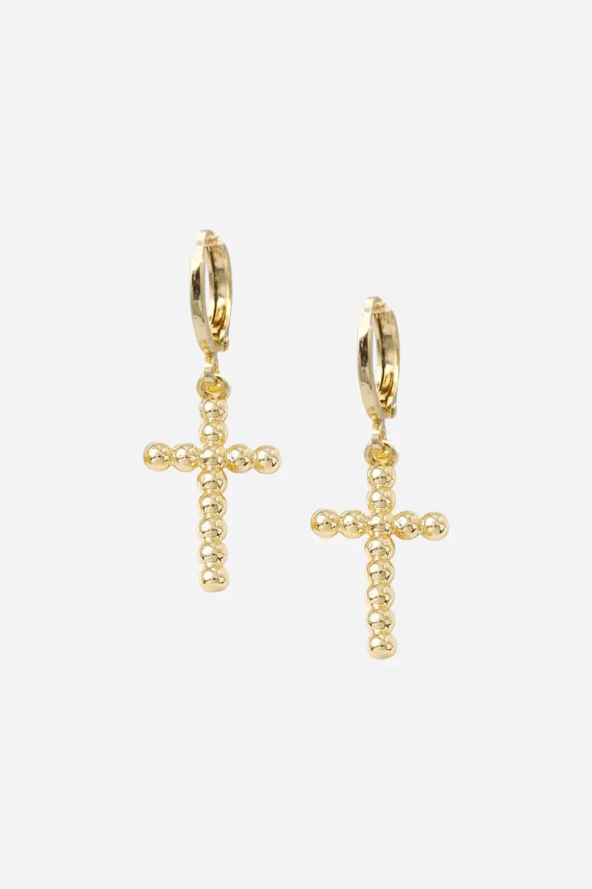 Farrah B Crossroads Cross Huggies Gold 1