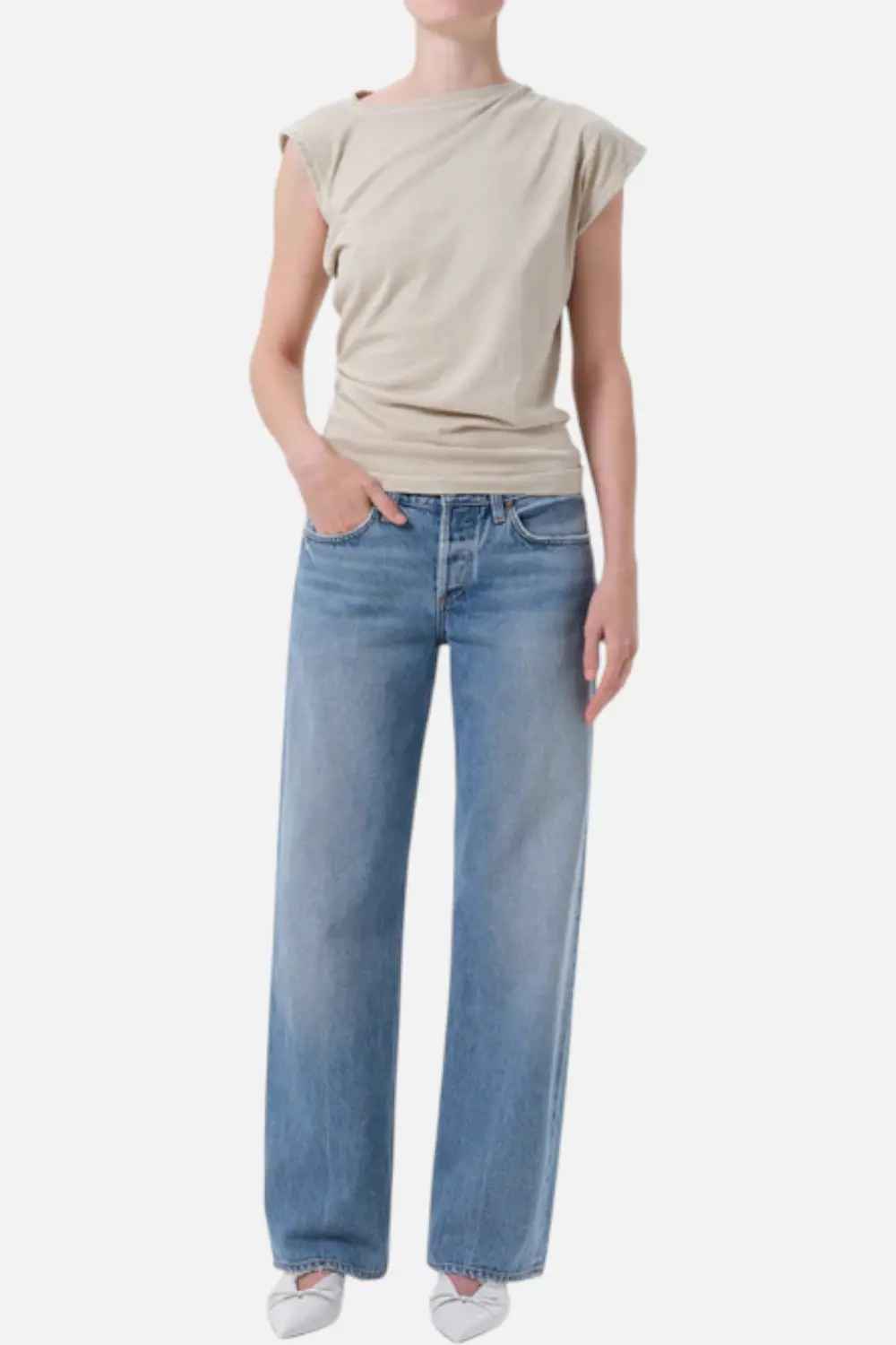 Agolde Low Rise Loose Jean In Vault 1