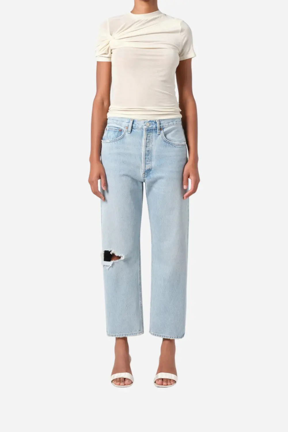 Agolde 90'S Crop Mid Rise Straight In Segment 1