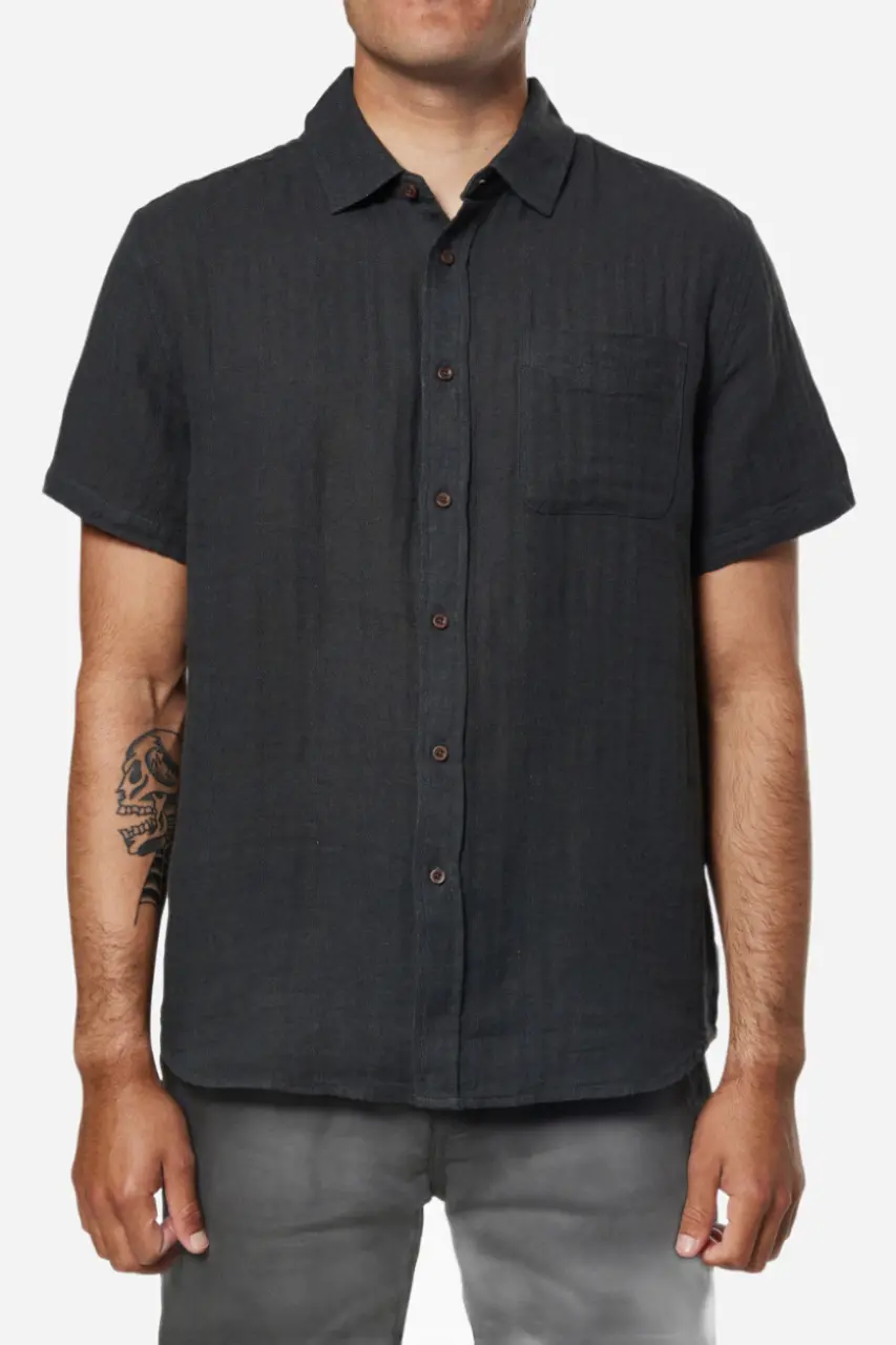Katin Alan Solid Shirt In Black Wash 1