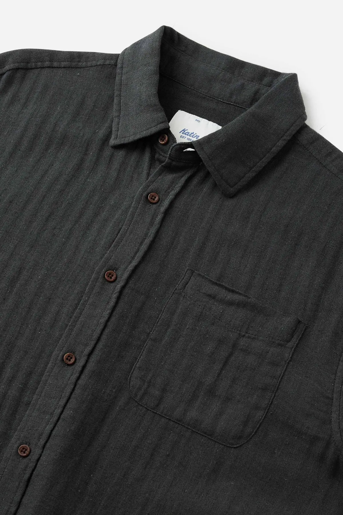 Katin Alan Solid Shirt In Black Wash 4