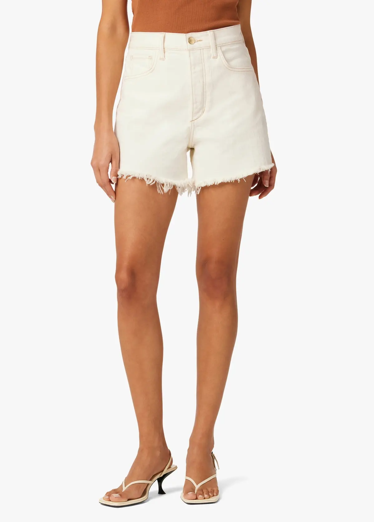 Joe's Jeans Alex High Rise Vintage Stretch Short In Milk 1