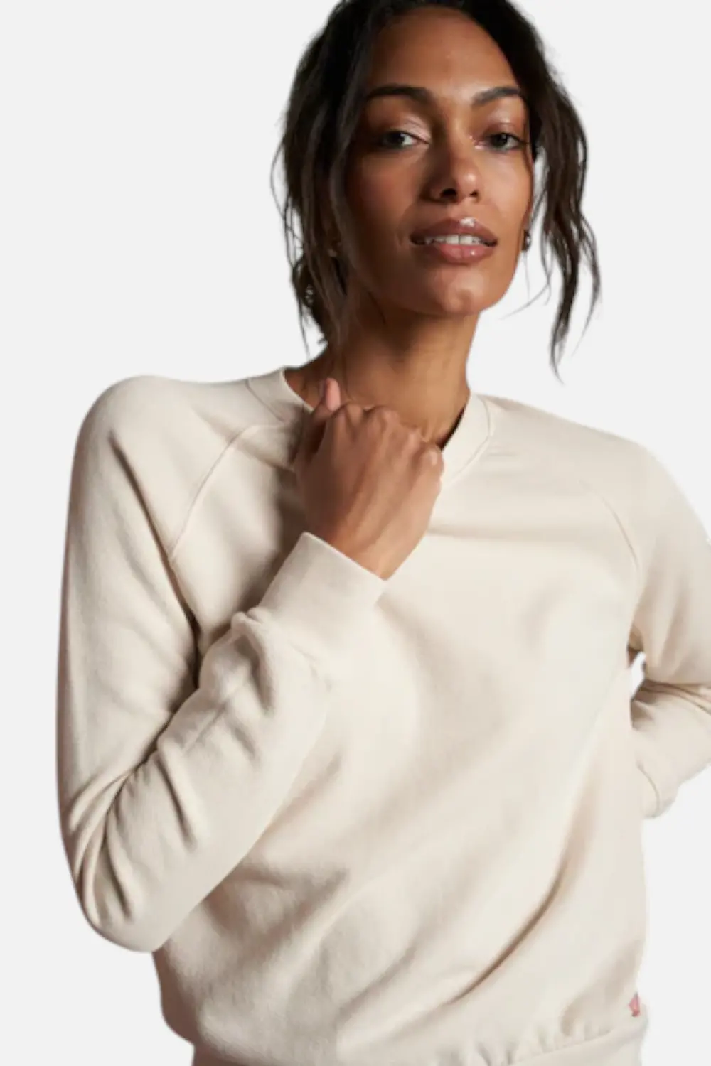 Perfect White Tee Women's Alexi Sweatshirt In Sugar 1