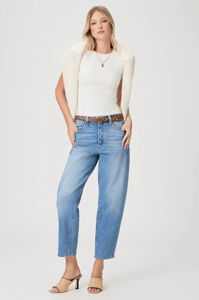Alexis Covered Button Fly Jeans In Exhibition Distressed 1