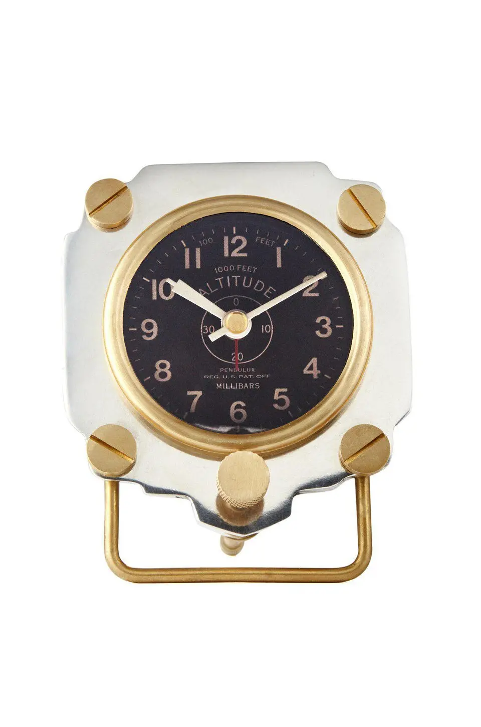 Pendulux Altimeter Alarm Clock Aluminum 1