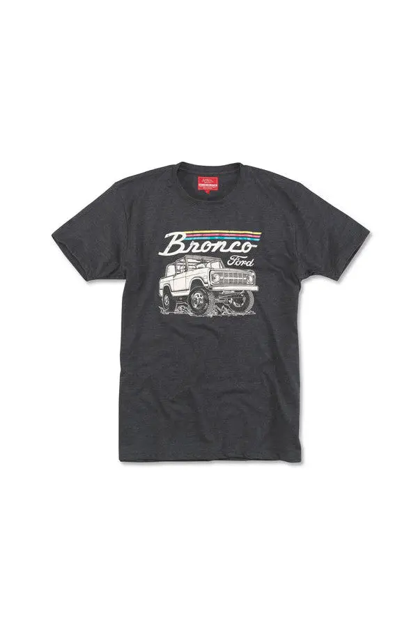 American Needle Bronco Red Label Tee In Heather Charcoal 1