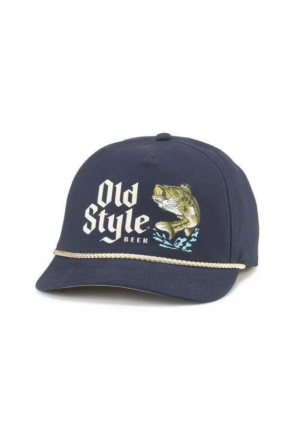 American Needle Old Style Canvas Cappy Hat In Navy 1