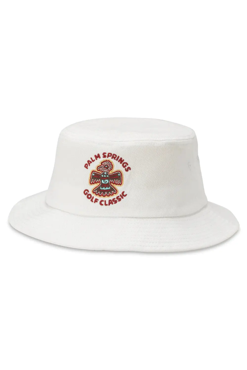 American Needle Palm Springs Twill Bucket In White 1