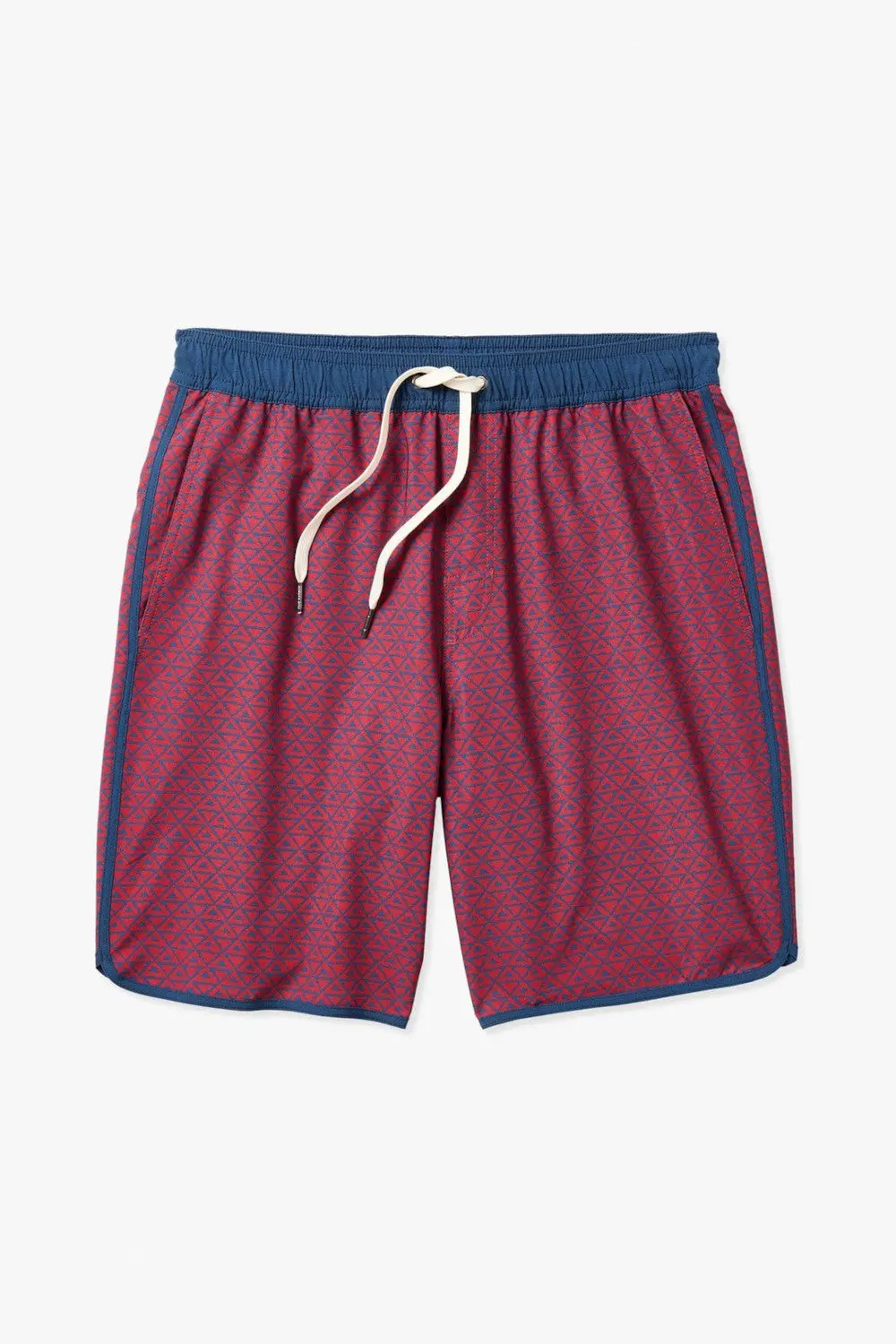 Fair Harbor Anchor 8" Short In Nautical Red Wavy Geo 1