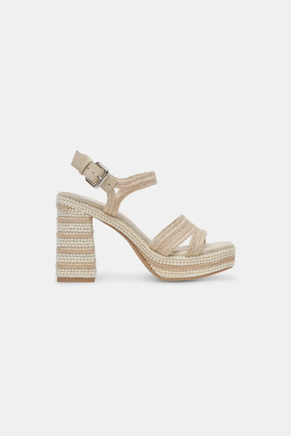Dolce Vita Anira Pearl Heels In Ivory Pearls 1