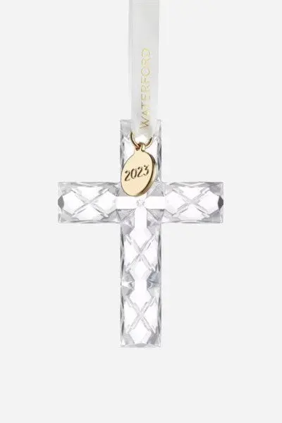 Waterford Annual Christmas Cross Ornament 2023 1