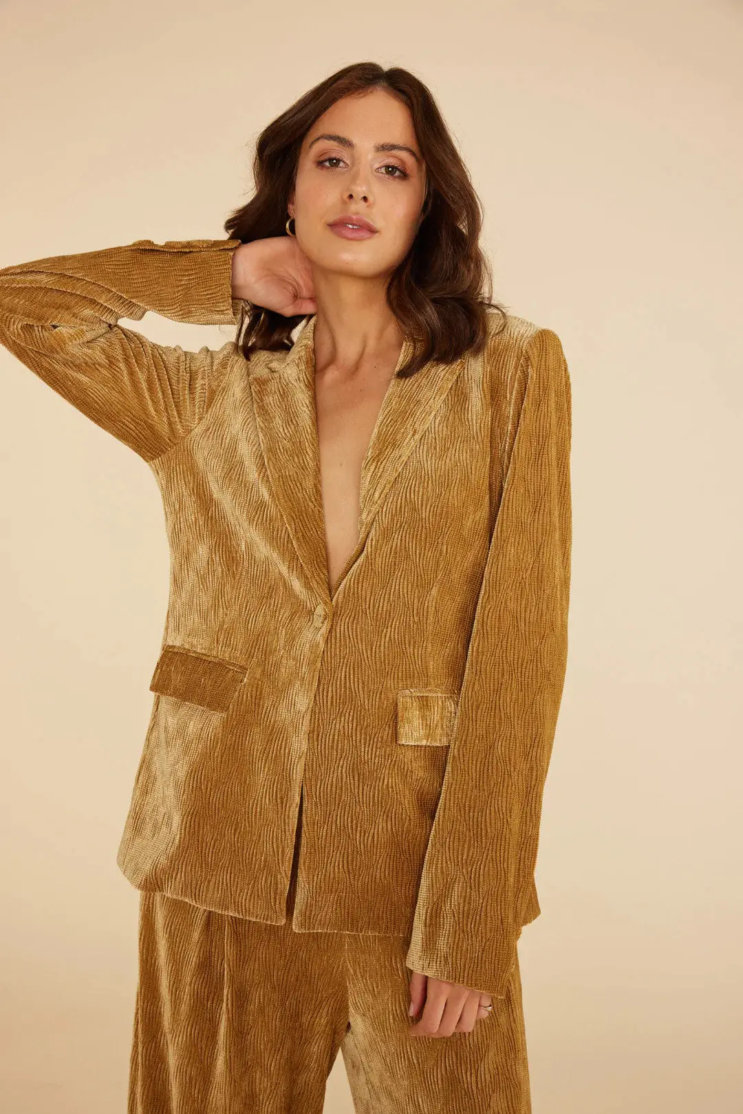 Arianna Jacket In Gold 1