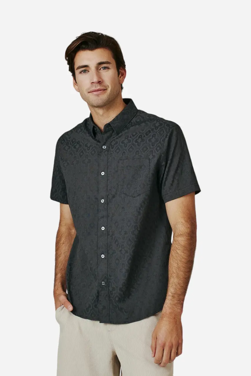 7 Diamonds Atlas Short Sleeve Shirt In Black 1