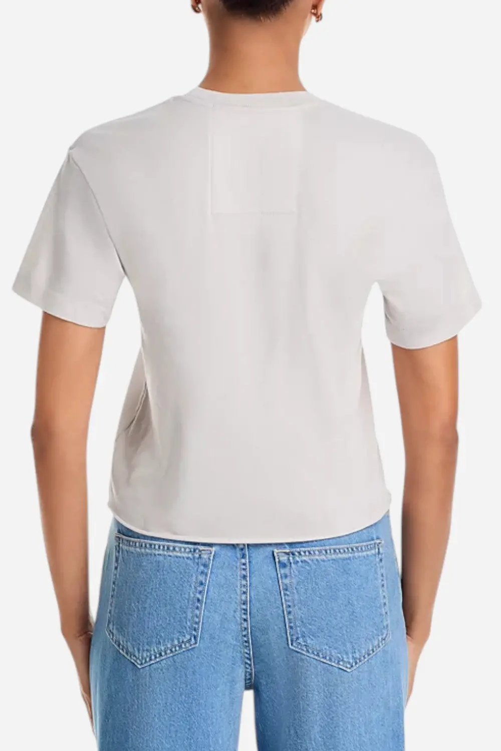 Aviator Nation Bolt Boyfriend Tee In Dove Grey/Pink 3