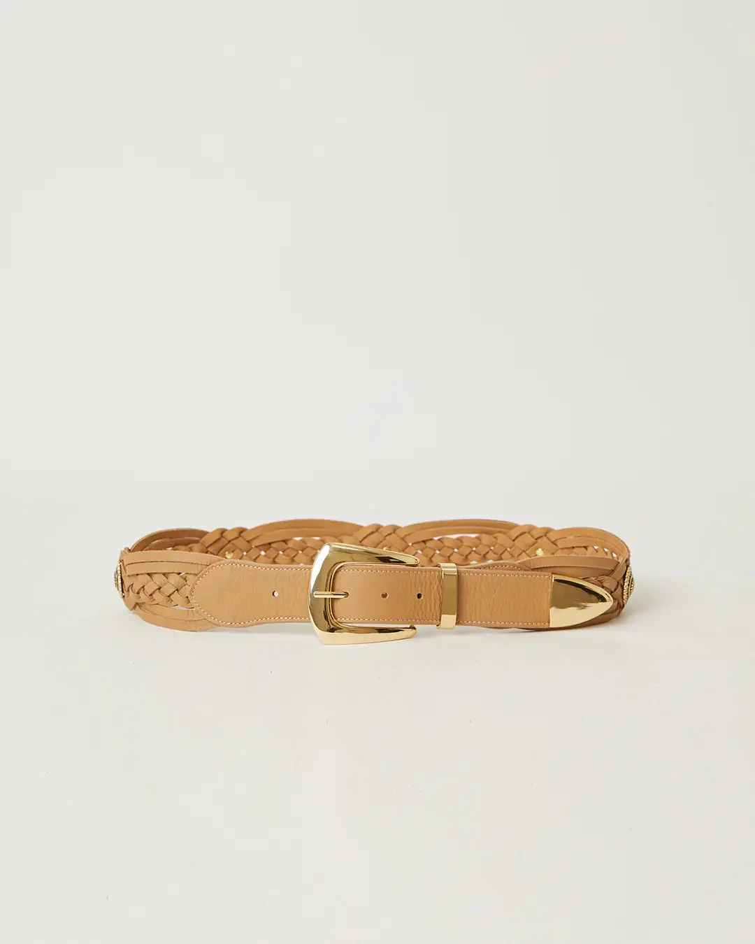 B-Low The Belt Jordana Mini Wrangler Leather Belt In Vacchetta Gold 1