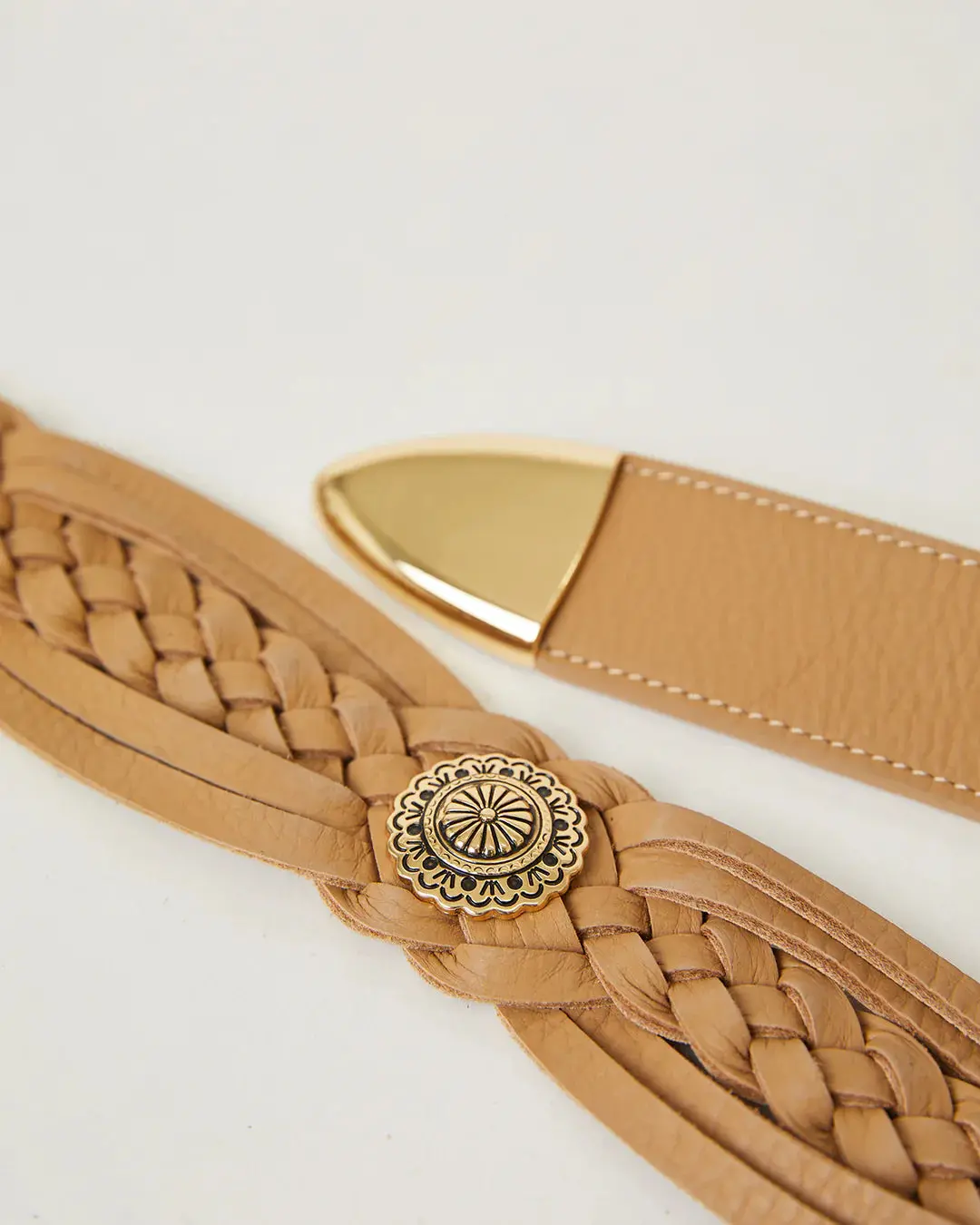 B-Low The Belt Jordana Mini Wrangler Leather Belt In Vacchetta Gold 2