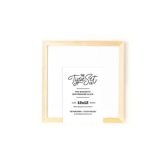 Mini Magnetic Letter Board In White 1