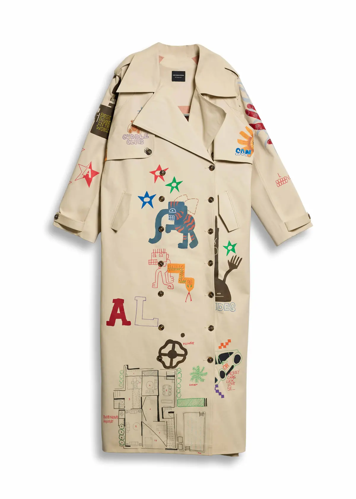 Trench Coat In Cream One Of One 1