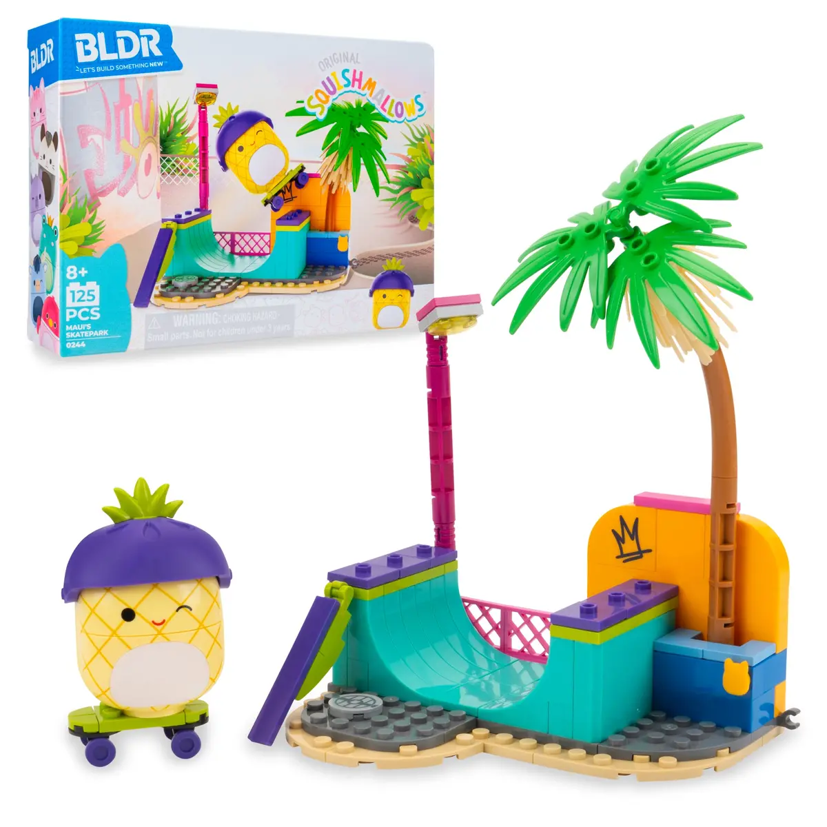 Squishmallows Maui's Skatepark Building Set 1