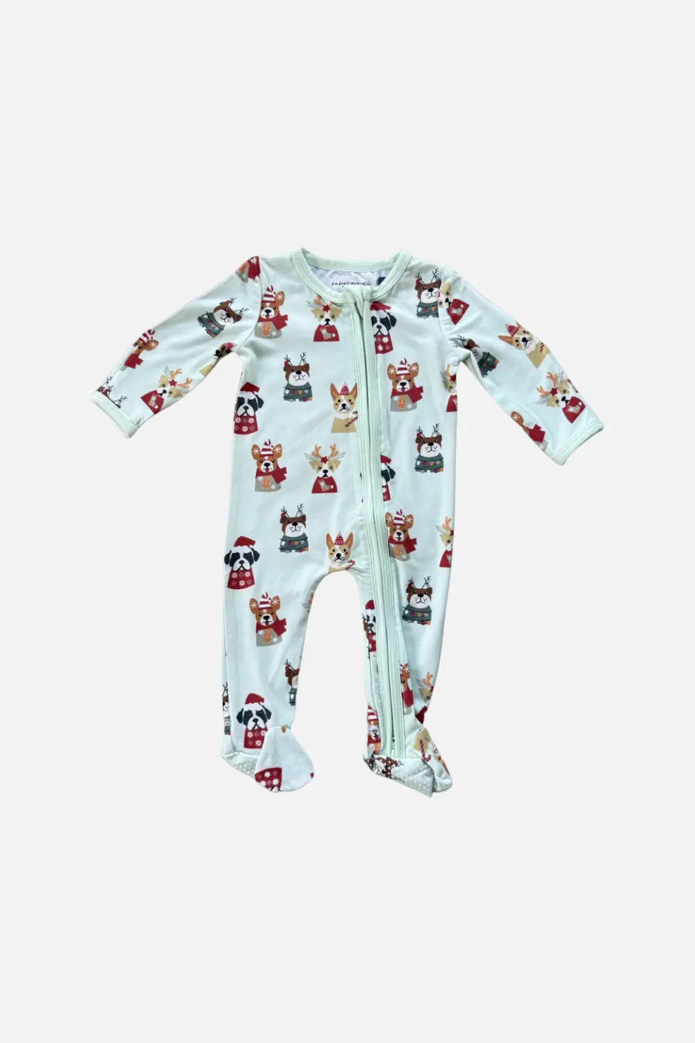 Babysprouts Footie Romper Pjs Christmas Dogs 1