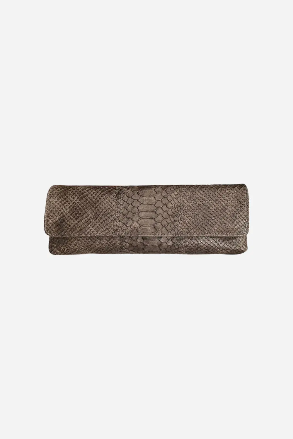 Baguette Clutch - Grey Snake 1