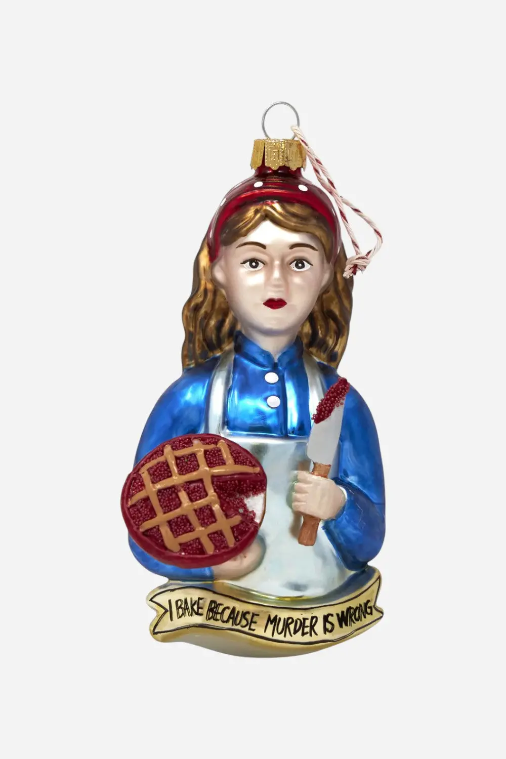 Bake Because Murder Is Wrong Ornament 1