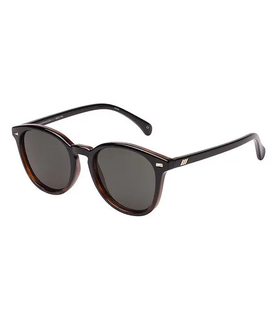 Le Specs Bandwagon Sunglasses In Black & Tort 1