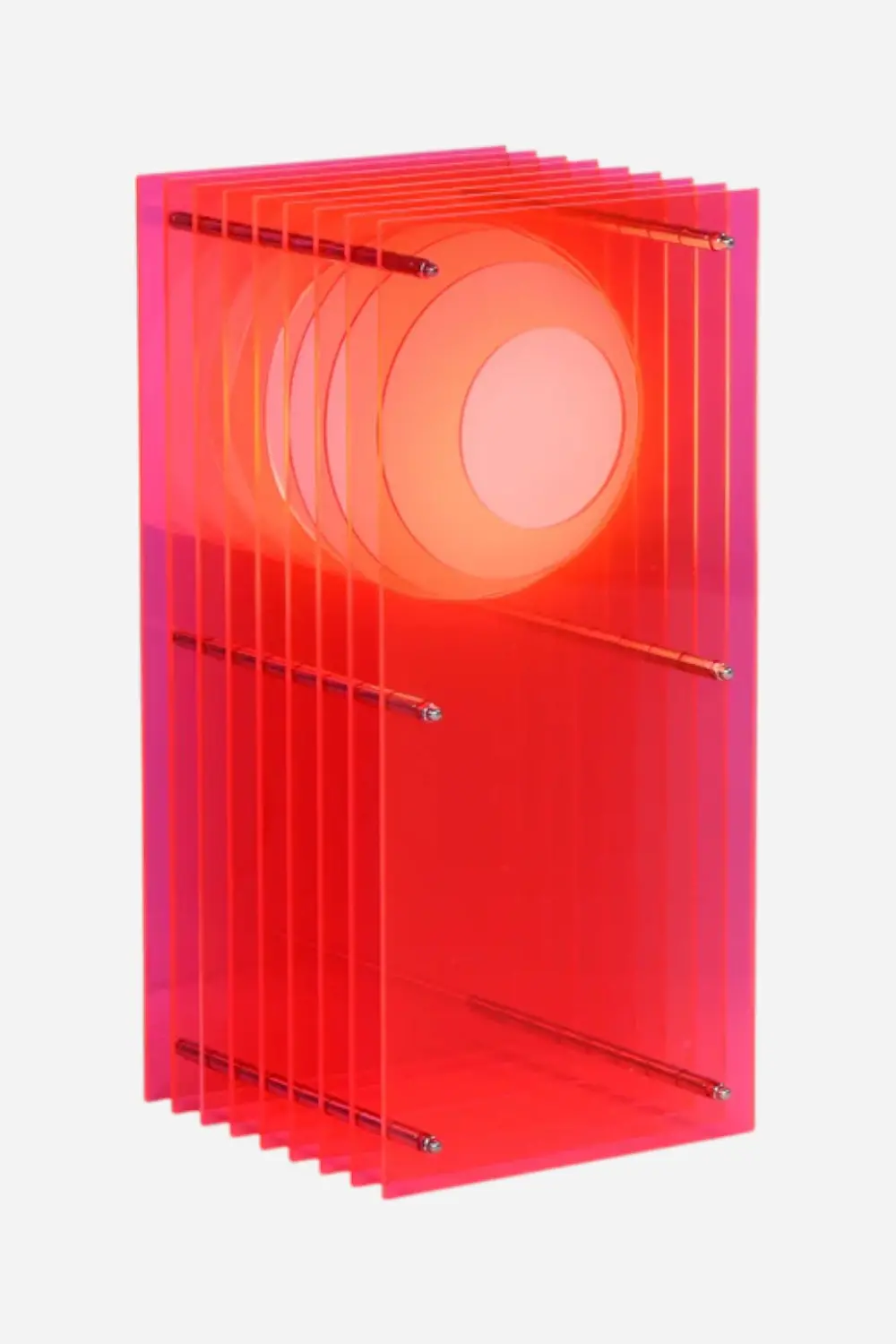 Bang Lighting Lớp Small Rectangle In Electric Pink Acrylic 1