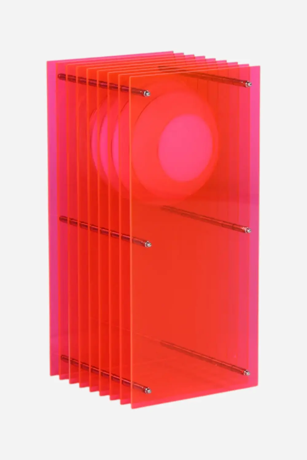Bang Lighting Lớp Small Rectangle In Electric Pink Acrylic 2
