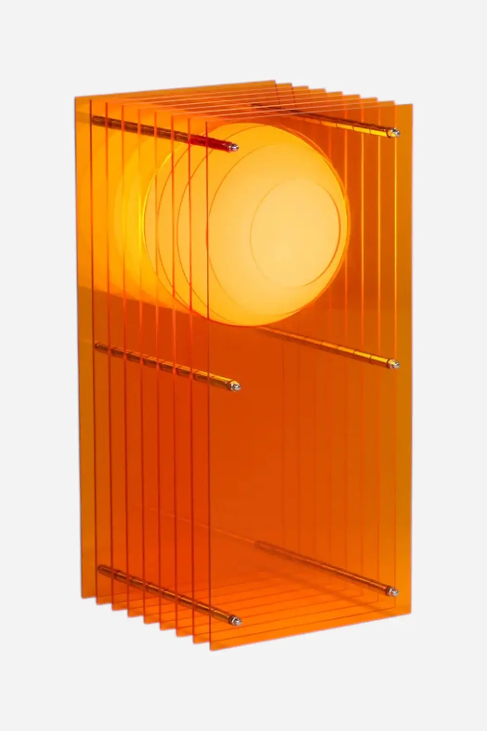Bang Lighting Lớp Small Rectangle In Orange Acrylic 1