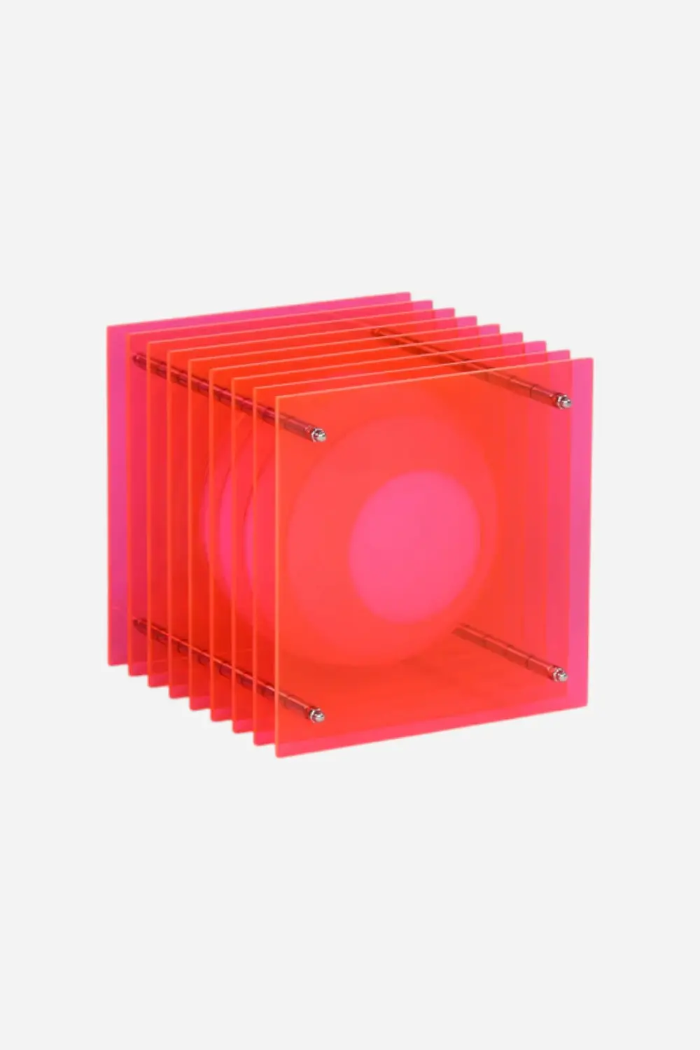 Bang Lighting Lớp Small Square In Electric Pink Acrylic 2